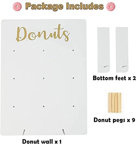 Donut Stand for Party, Donut Wall Holders for Table, Reusable White 1 Pack - Picture 7 of 7