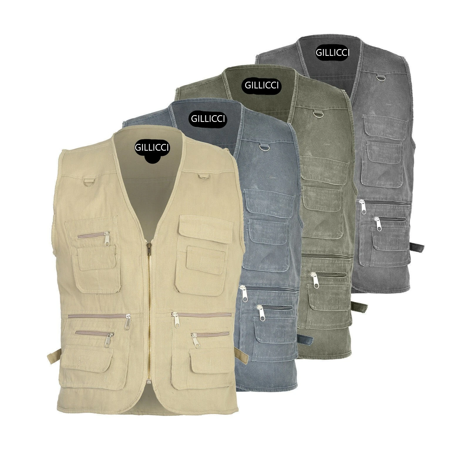 Mens Golf Work Safari Fishing Hunting Hiking Zipped Waistcoat Gilet Bodywarmer
Opens in a new window
