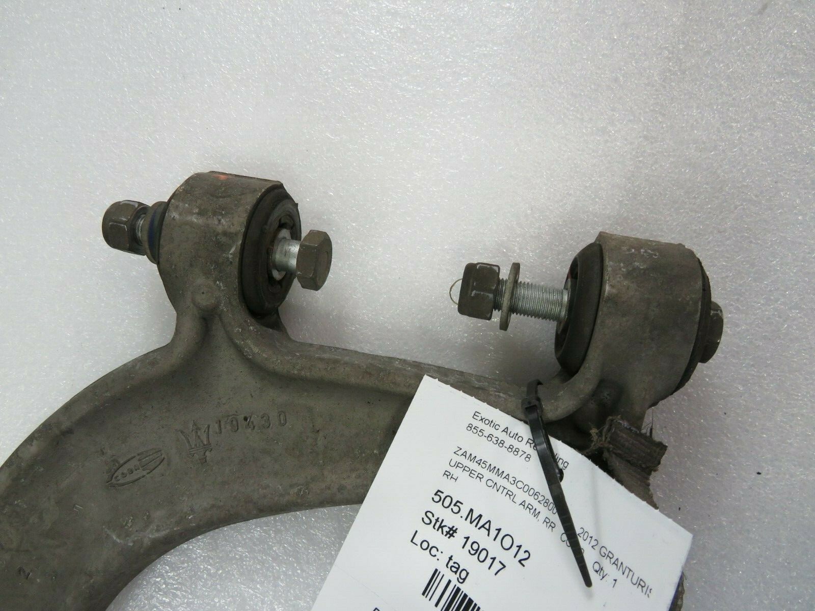 Maserati Granturismo, RH, Right Rear Upper Control Arm, Used
