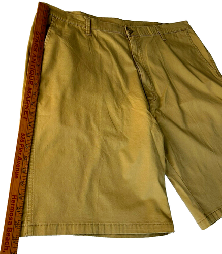 NWT Wrangler Mens Khaki Cargo Shorts Flat Front Advanced Comfort Relaxed Fit 40W - Picture 5 of 8