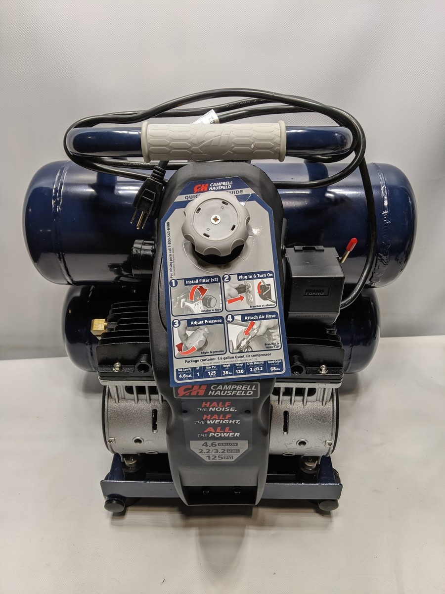 Campbell Hausfeld Compressore D'aria Silenzioso 4,6 Galloni, 68 DBA, Leggero 17,2 Kg - DC040500