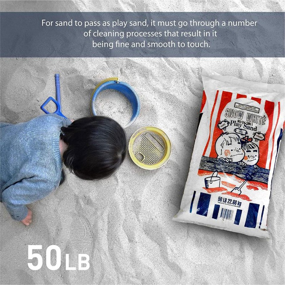 US Silica 50 Pound Bag Snow White Play Sand for Sandboxes and Sand Tables at eBay