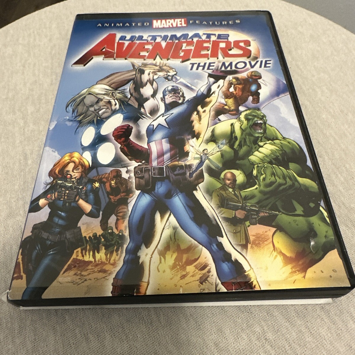 Ultimate Avengers: The Movie DVD Captain America Hulk Black