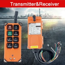 Industrial Hoist Crane Radio Wireless Remote Control Transmitter&Receiver 12-24V
