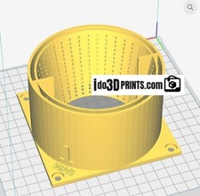 INTAKE AntMiner S1 S3 S5 S7 S9 L3 120mm FAN Shroud Silencer to Vent