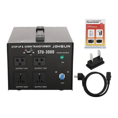 3000W Voltage Converter Transformer Step Up/Down 110V to 220V 220V to 110V