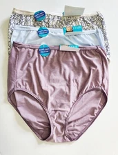 3 Vanity Fair Illumination Brief Panty Multi 13109 Sz 7/L - NWT