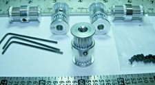 QTY 5 PULLEY DOUBLE HEADED 20T 5MM GT2 10MM 1.5MM WRENCH 3D PRINTER USA FREESHIP
