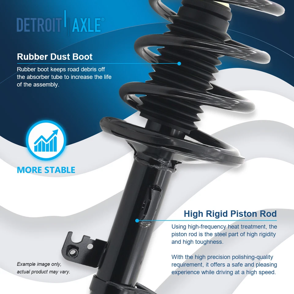 Front Struts w/ Coil Spring Asssembly for 2003 - 2008 Toyota Matrix Pontiac Vibe - Image 4 of 4