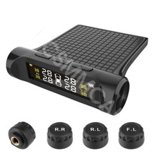 4 Sensors Car Tire Pressure Temp Monitoring System LCD Digital Display TPMS Kit