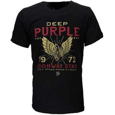 Rare! Deep Purple Highway Star T-Shirt Gift Adult All Size S to 5XL