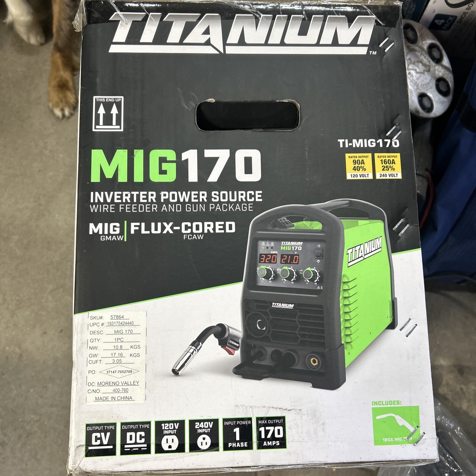 titanium-mig-170-professional-welder-with-120-240v-input-new-mig170-ebay