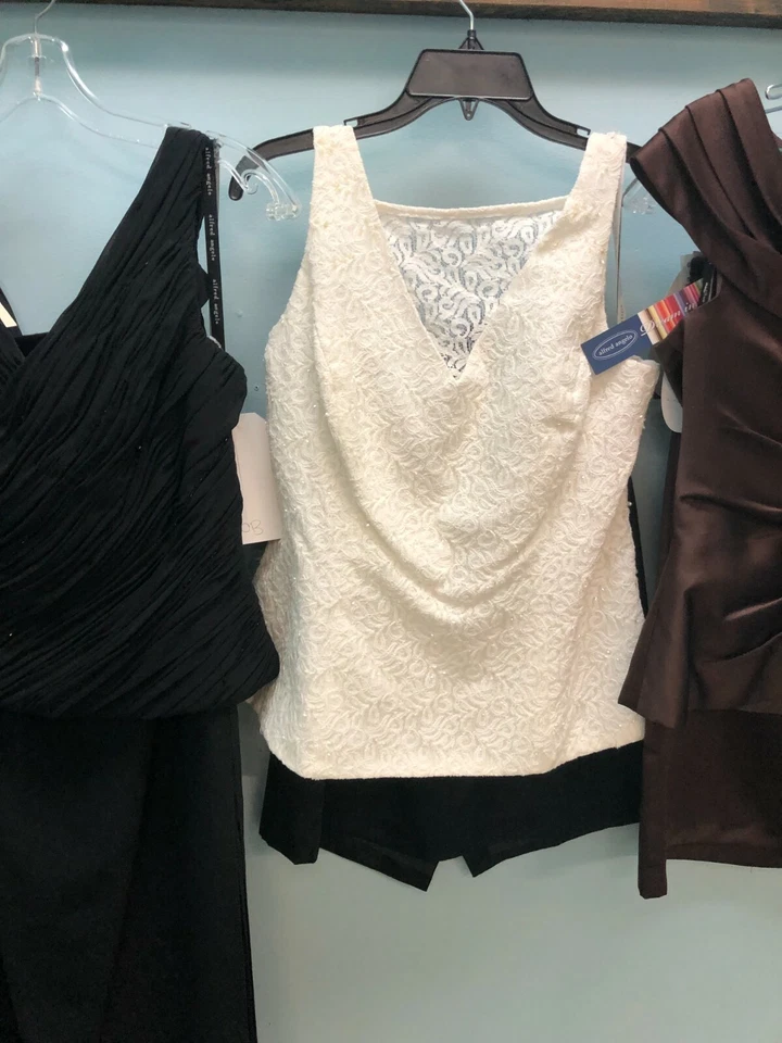 Lot 5 Alfred Angelo Mother o the Bride/Groom NEW Sample Dress Sz 10-16 Reg $1500 Foto 3 de 4