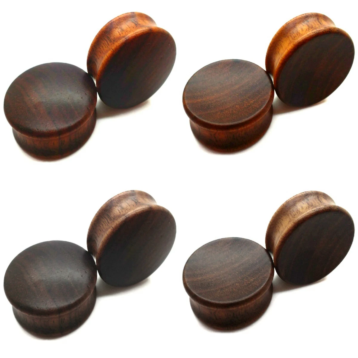 Tunnelplug Anal Holz-Tunnel Mit Double Flared – Natürliche Ohrstecker Aus Edelholz In 6-20mm Tunnel 10 Mm - Foto 4