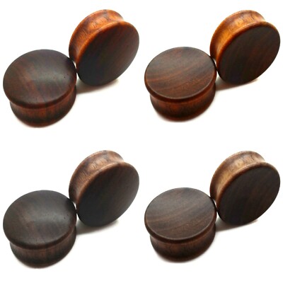 6MM-30MM HOLZ OHR PLUG TUNNEL KONKAV KONVEX ORGANIC PIERCING OHRSTECKER SADDLE