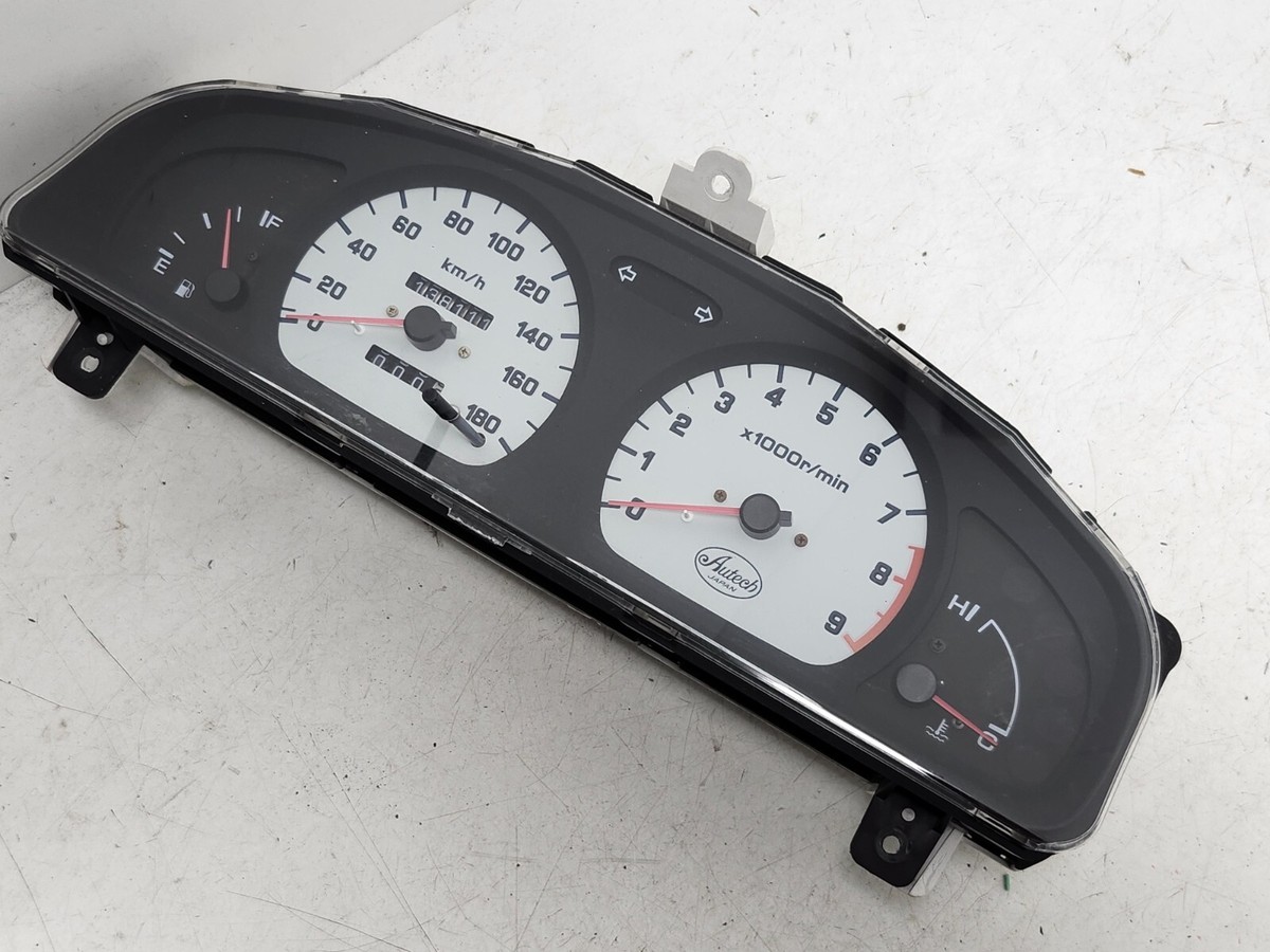 JDM NISSAN PULSAR N15 AUTECH WHITE FACE MANUAL SPEEDOMETER GAUGE
