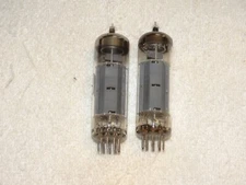 2 x 6BQ5/EL84 Amperex (Holland) Tubes 1963 *Very Strong Matched Pair*#8