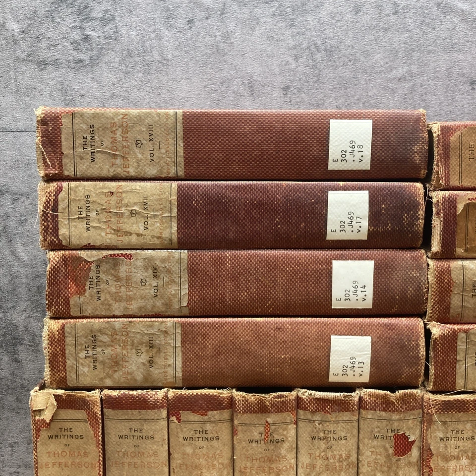 COMPLETE The Writings of Thomas Jefferson 20 volume set 1904 Monticello Edition - Image 4 of 4