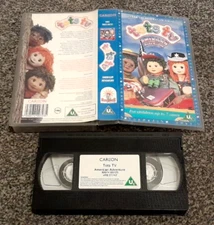 TOTS TV AMERICAN ADVENTURE TILLY TOM TINY DONKEY PAL VHS VIDEO KIDS CHILDREN