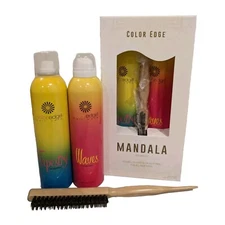 Dry Shampoo & Texture Spray Color Edge Brand Styling Kit With Teasing Comb