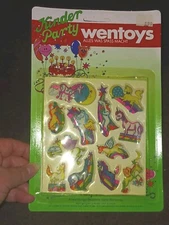 Vintage Stickers,puffy Unicorns,1 Sheet,1 Pkg, (bx91jd)