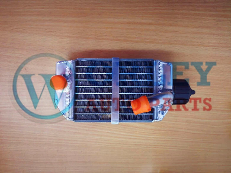 Radiador apto KTM 50 SX SXS MINI LC 50cc 49cc 2012-2020 izquierda derecha y manguera naranja Foto 4 de 4