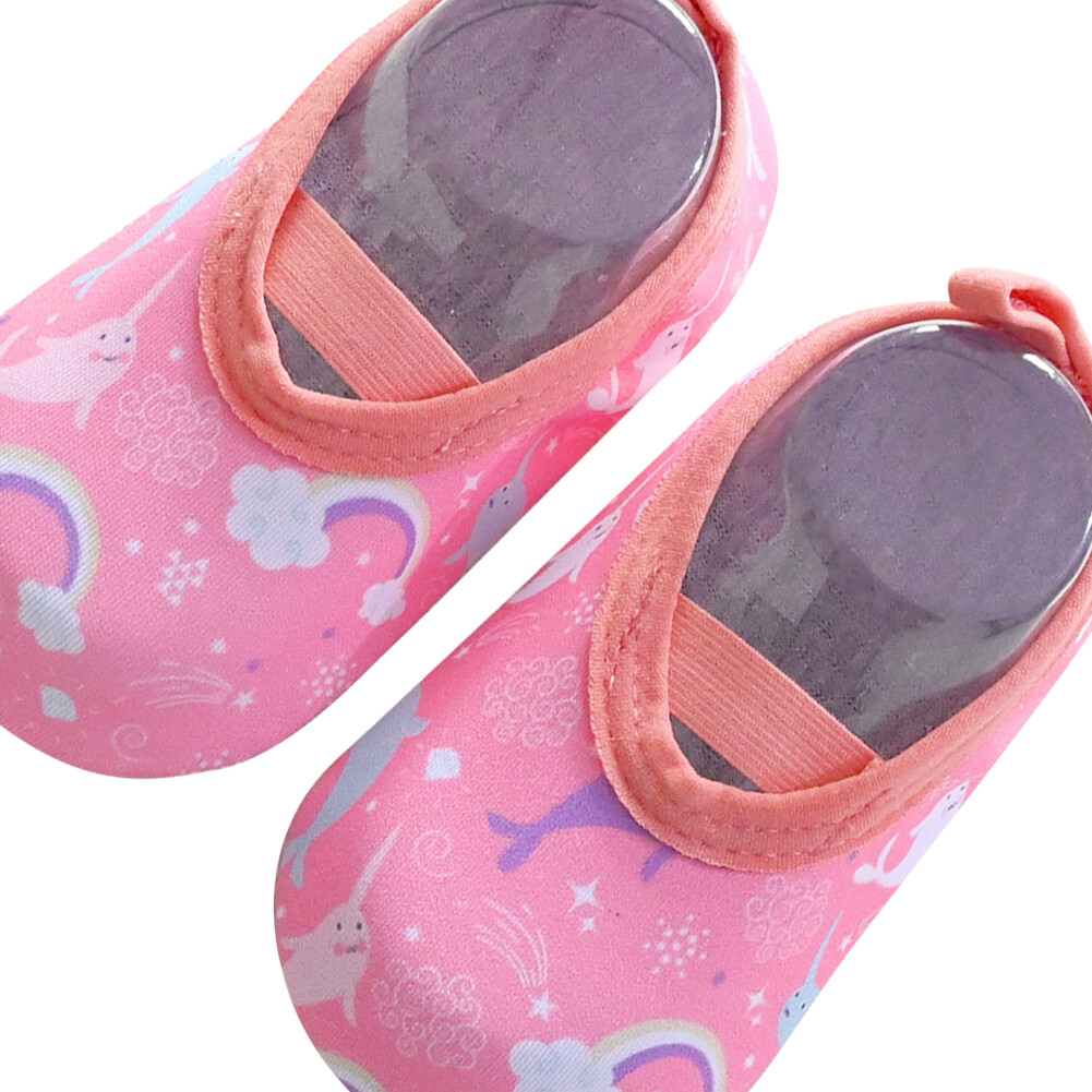 SAOLA Scarpe da bambino suola piatta suola morbida asciugatura rapida calzini scarpe per bambini (rosa M)