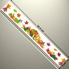 Mrs Grossman's Sticker 12" X 2" - HARVEST, CORN, PUMPKINS - Up to 20% OFF!!!