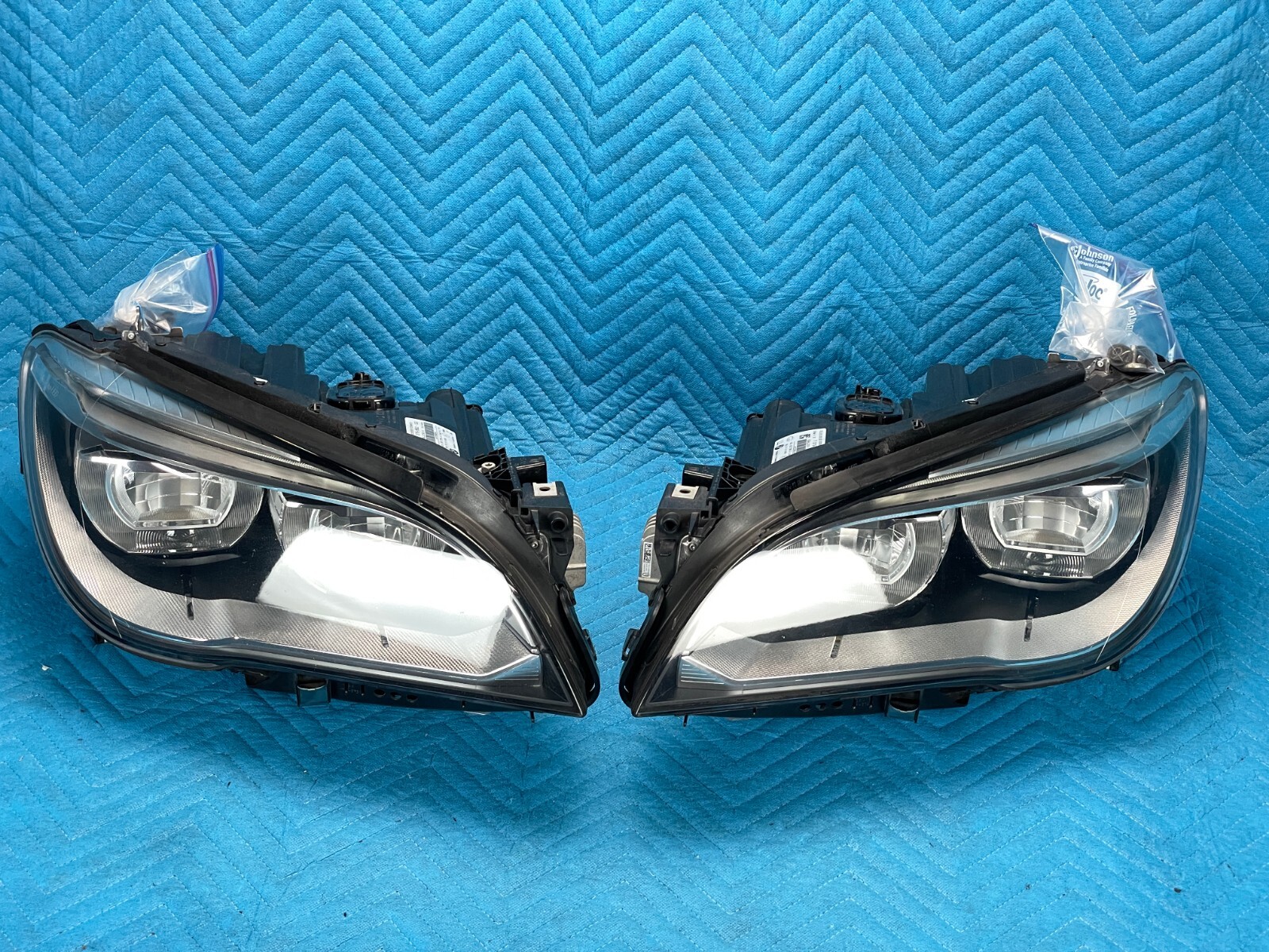 BMW 750Li 750i 7 Series Adaptive LED Headlights RH & LH Pair 2013 2014 ...
