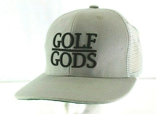 Golf Gods Gray Black Baseball Cap 