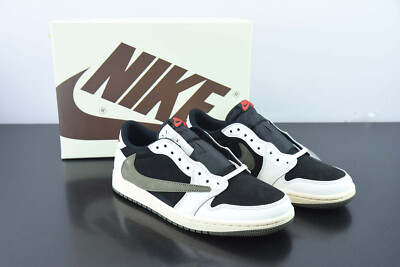 Olive Travis Sc0tt AJ1 Retro Unisex Basketball Shoes Street Sports Sneakers