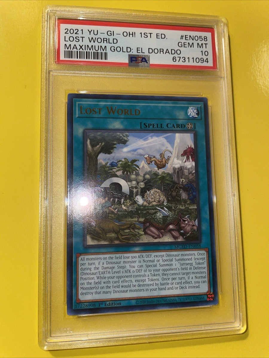 YuGiOh LOST WORLD #MGED-EN058 🔥PSA 10 GEM MINT🔥1st EDITION-2021