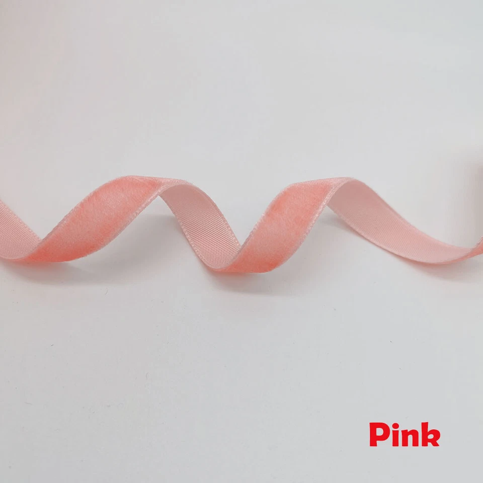 1/3/5/10 Meters 1cm 10mm Single Sided Velvet Ribbons Party Deco Gift Wrapping - image 3 of 4