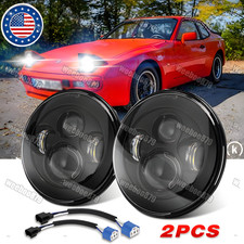 7 Inch Round Projector LED Headlights DRL For Porsche 911 912 914 924 928 944