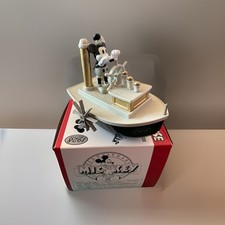 VTG.MASUDAYA TIN TOY STEAMBOAT WILLIE MICKKEY S 60th ANNIVERSARY WIND UP,DISNEY