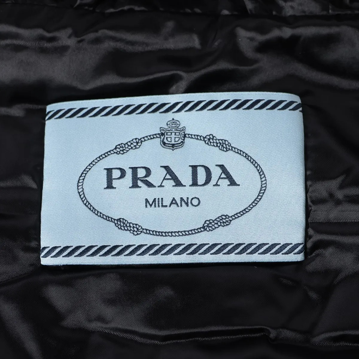 Prada Triangle logo 18 years Nylon Down jacket 42 Ladies' Gray  290832 thumbnail 7