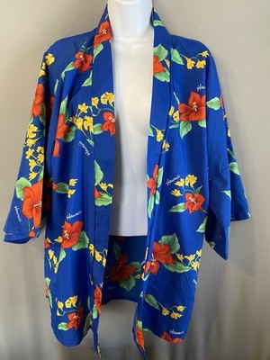 Vintage Trans Pacific Hawaii Womens One Size Bikini Wrap Cover Up Made USA