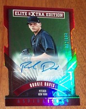 2015 Panini Donruss Elite Extra Edition Rookie Davis Autographed Card-062/100. rookie card picture