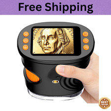 1000X Coin Microscope with Lights, Digital Handheld Coin Magnifier with 8 Adjust