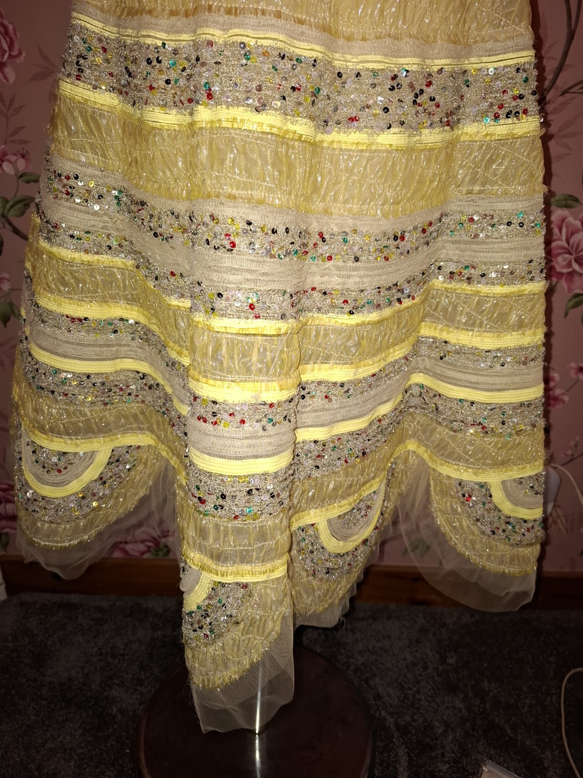 Spring/Summer 2008 Fendi Canary Yellow Embellished Dress Aso Amy Winehouse image 5