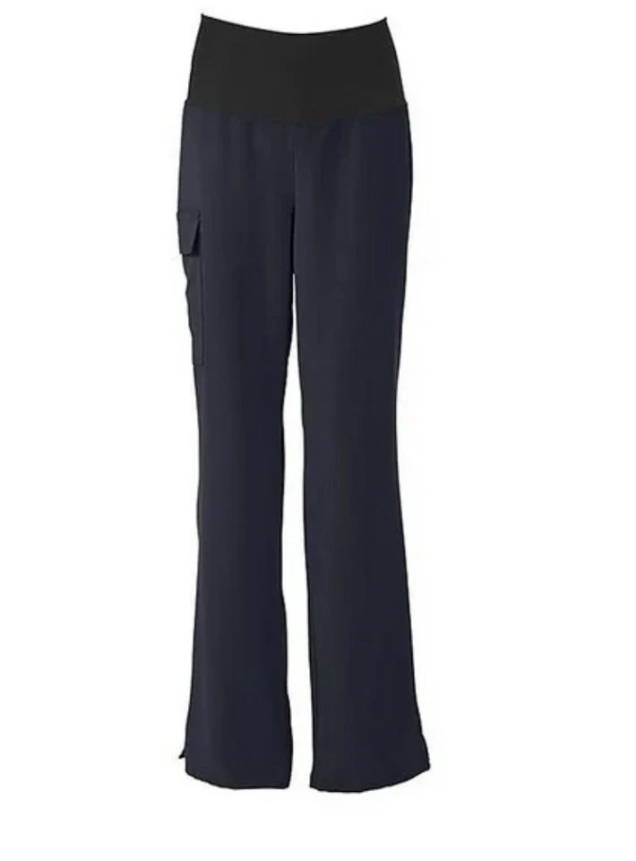 Pantalones Médicos Medline Ocean Ave Mujer Cintura Elástica - Negros XXL Foto 2 de 3