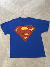 Superman Warner Brothers Promo T-shirt Size L Made In USA DC Vintage Super Hero