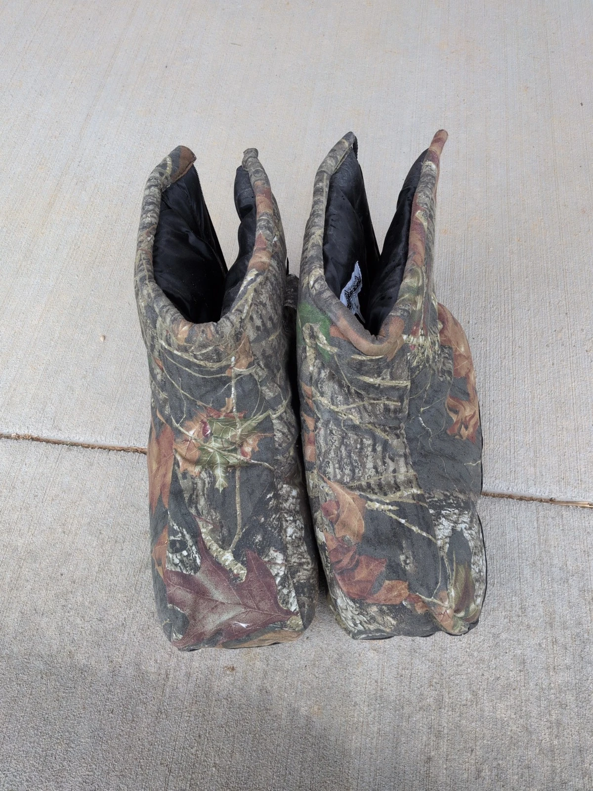 Icebreaker Camo Boot Blanket Covers Large Mossy Oak Hunting Ice Fishing Vintage