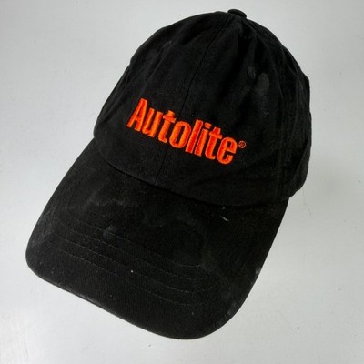 Autolite Baseball Cap Dad Hat Verstellbar Schwarz Orange Baumwolle Casual Herbst