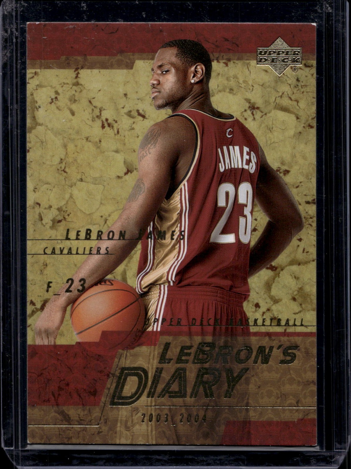 2003-04 Upper Deck #LJ9 LeBron James LeBron's Diary