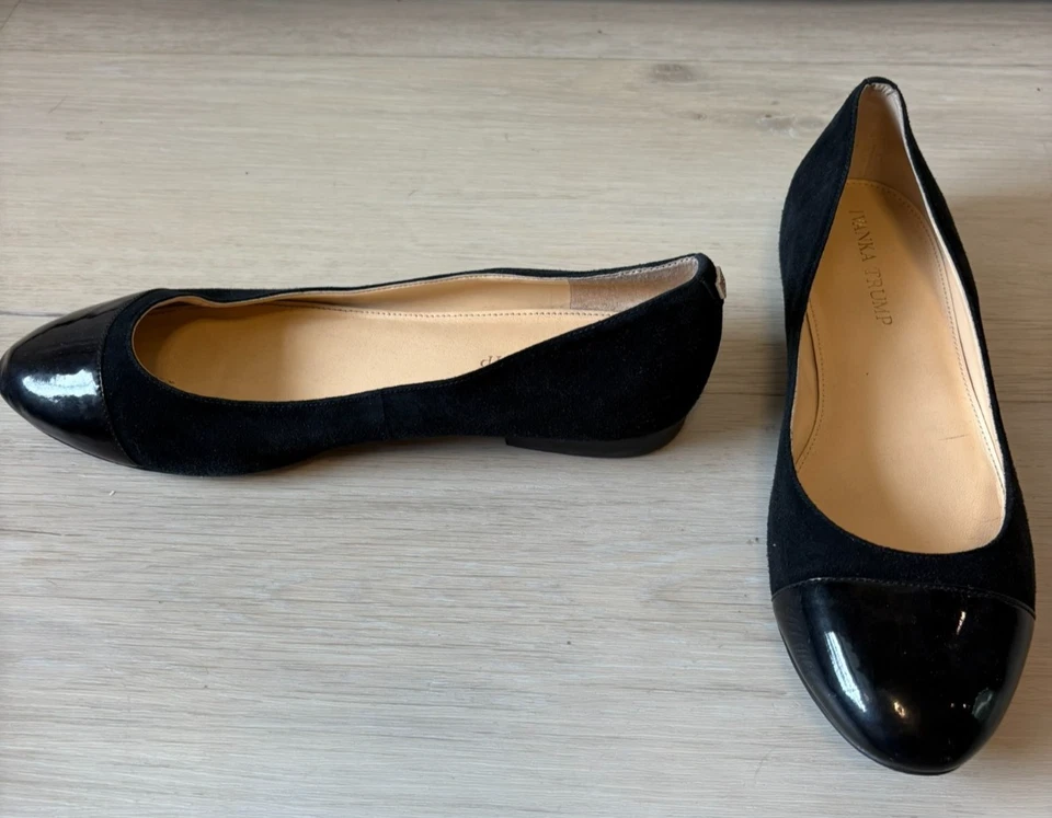 Ivanka Trump Negro Ballet Gatito Tacón Talla 8 M Foto 2 de 4