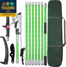 27 Feet Tree Pole Pruner Manual Branches Trimmer Tree Branch Garden Tools Lopper