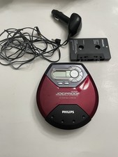 Vintage Philips AX5111/17 Portable Jogproof CD Player Red And Black