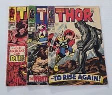 S-186 VINTAGE 1960'S MARVEL COMICS THE MIGHTY THOR #151 152 153 