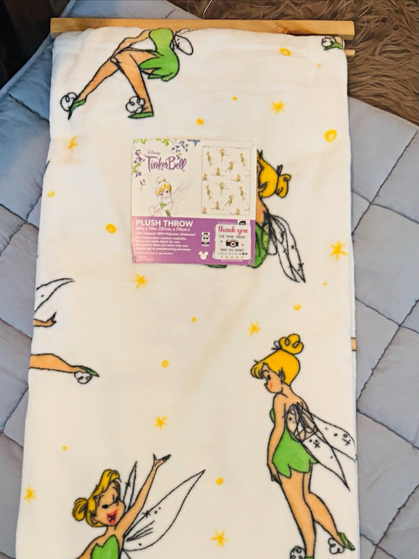 Disney Tinker Bell Plush Throw Blanket Throw, Disney Franchise